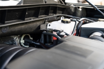 Picture of Corsa 2019-2025 Silverado-Sierra & 2021-2025 Tahoe-Suburban-Yukon-Denali Aluminum Oil Catch Can