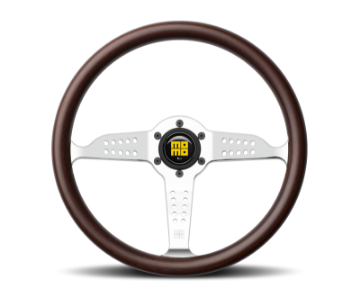 Picture of Momo Super Grand Prix Steering Wheel 350 mm - Mahogany Wood-Polished Spokes