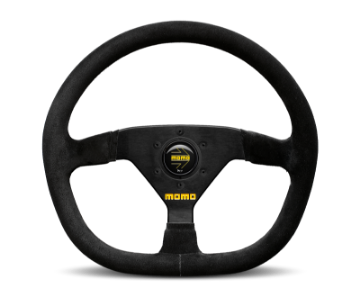 Picture of Momo MOD88 Steering Wheel 320 mm - Black Suede-Black Spokes