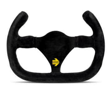 Picture of Momo MOD27-C Steering Wheel 270 mm - Black Suede-Black Spokes