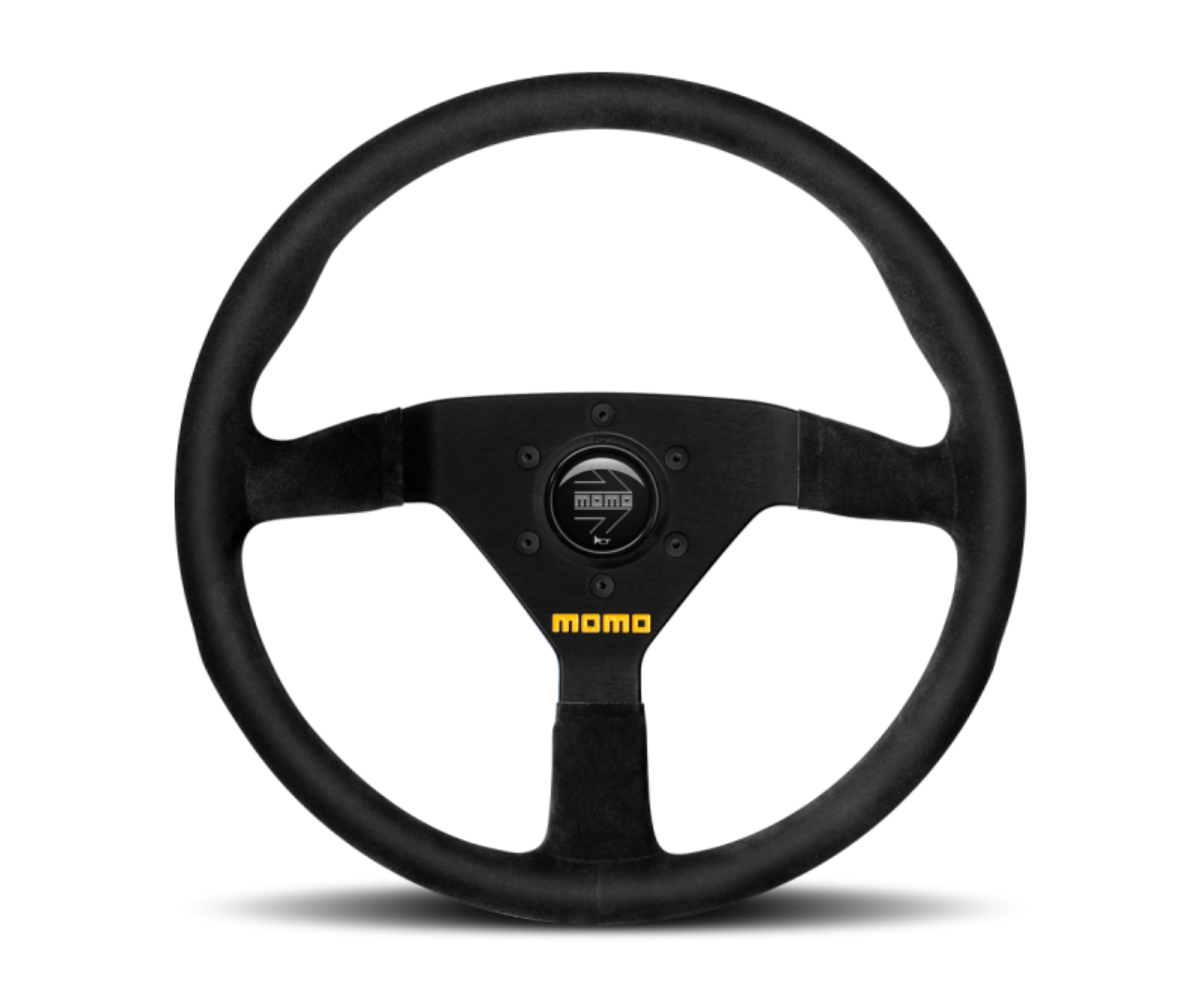 Picture of Momo MOD78 Steering Wheel 320 mm - Black Leather-Black Spokes