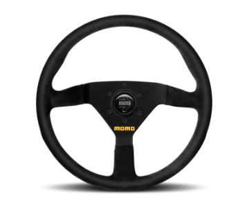 Picture of Momo MOD78 Steering Wheel 320 mm - Black Leather-Black Spokes