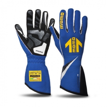 Picture of Momo Corsa R Gloves Size 8 FIA 8856-2000-Blue