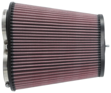 Picture of K&N Universal Clamp-On Air Filter 3-1-8in Dual FLG  8-7-8in X 5-3-16 B 6-1-4in X 4IN T, 9inH W-STUD