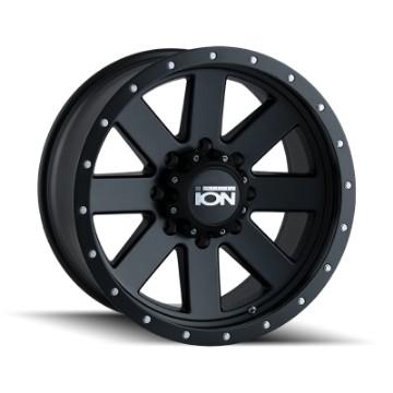 Picture of ION Type 134 17x8-5 - 5x127 BP - 6mm Offset - 83-82mm Hub Matte Black-Black Beadlock Wheel