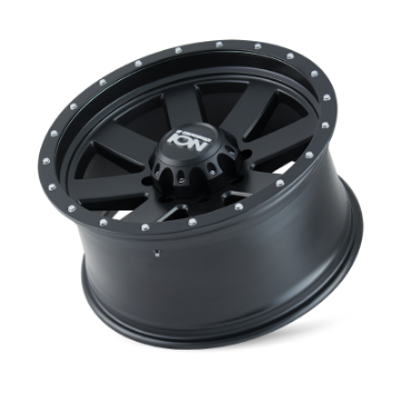 Picture of ION Type 134 18x9 - 8x180 BP - 0mm Offset - 124-1mm Hub Matte Black-Black Beadlock Wheel