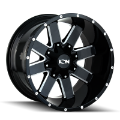 Picture of ION Type 141 17x9 - 5x114-3 BP - -12mm Offset - 87mm Hub Gloss Black Milled Wheel