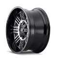 Picture of ION Type 144 20x9 - 8x180 BP - 18mm Offset - 124-1mm Hub Black-Machined Wheel