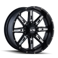 Picture of ION Type 184 20x9 - 6x135 BP - 18mm Offset - 106mm Hub Satin Black-Milled Spokes Wheel