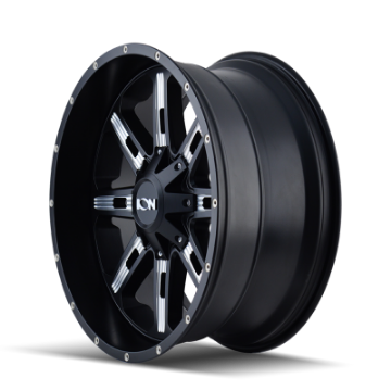 Picture of ION Type 184 17x9 - 6x135 BP - -12mm Offset - 106mm Hub Satin Black-Milled Spokes Wheel