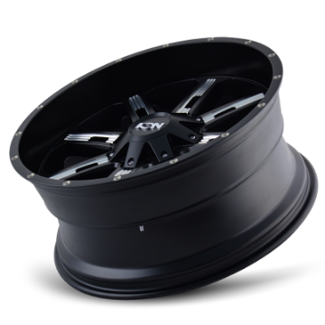 Picture of ION Type 184 17x9 - 5x127 BP - 18mm Offset - 87mm Hub Satin Black-Milled Spokes Wheel