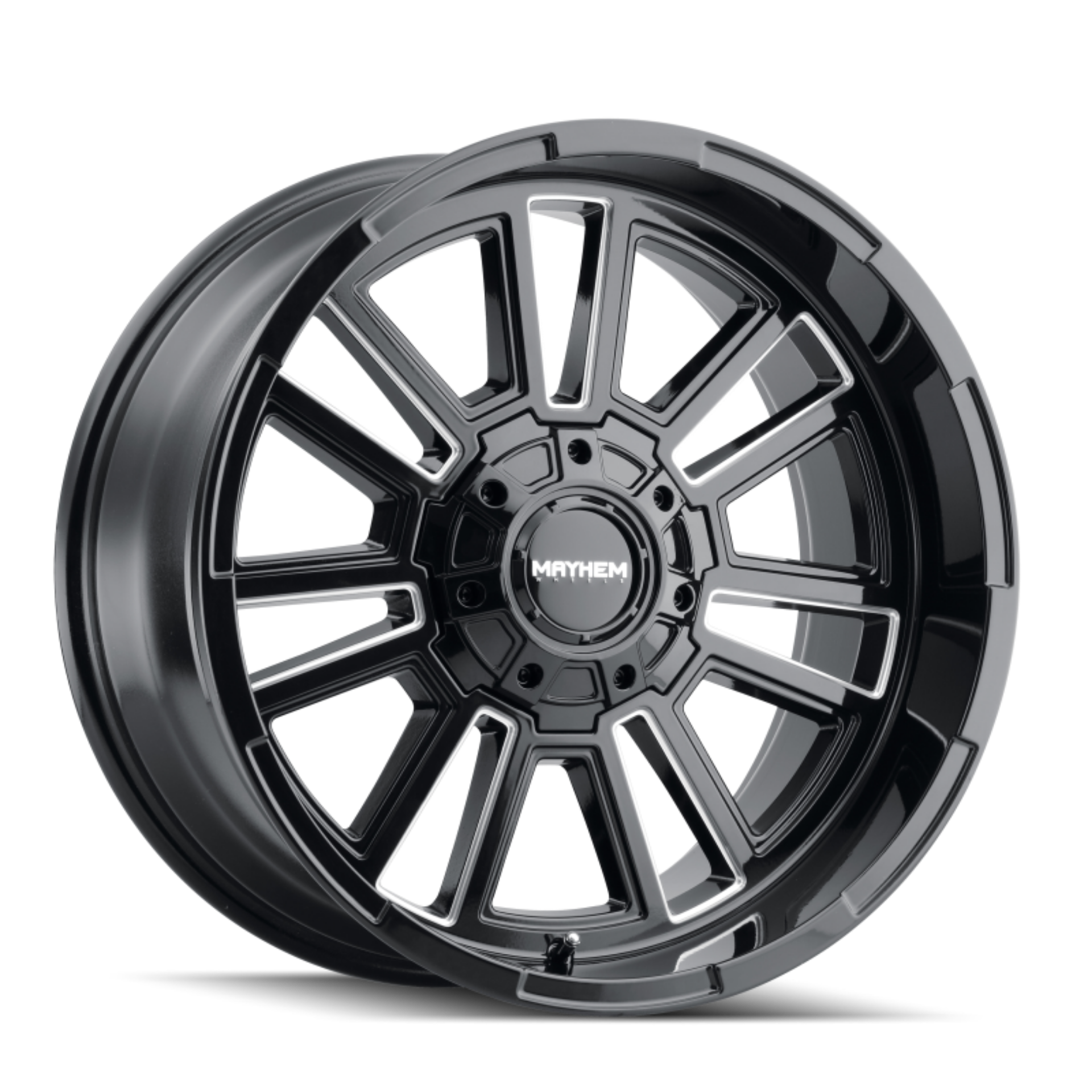 Picture of Mayhem 8115 Apollo 20x9 - 6x135 BP - 0mm Offset - 106mm Hub Black w- Milled Spokes Wheel