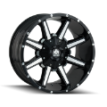 Picture of Mayhem 8104 Arsenal 18x9 - 6x120 BP - 18mm Offset - 78-1mm Hub Black-Machined Face Wheel
