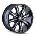 Picture of Mayhem 8102 Beast 20x9 - 6x135 BP - 18mm Offset - 106mm Hub Black w- Milled Spokes Wheel