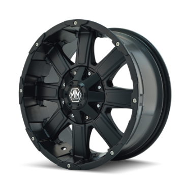 Picture of Mayhem 8030 Chaos 20x9 - 8x180 BP - 18mm Offset - 124-1mm Hub Matte Black Wheel
