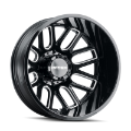 Picture of Mayhem 8107D Cogent Dually 22x8-25-8x210 BP--192mm Offset-154-2mm Hub Black w- Milled Spokes Wheel