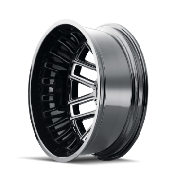 Picture of Mayhem 8107D Cogent Dually 20x8-25-8x165-1 BP--192mm Offset-121-3mm Hub Black w- Milled Spokes Wheel