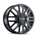 Picture of Mayhem 8107D Cogent Dually 20x8-25 - 8x200 BP - 115mm Offset - 142mm Hub Black w-Milled Spokes Wheel