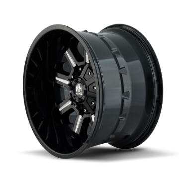 Picture of Mayhem 8105 Combat 18x9 - 6x135 BP - -12mm Offset - 106mm Hub Black w- Milled Spokes Wheel
