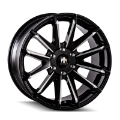 Picture of Mayhem 8109 Crossfire 22x9-5 - 6x114-3 BP - 18mm Offset - 78-3mm Hub Black w- Milled Spokes Wheel