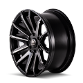 Picture of Mayhem 8109 Crossfire 22x9-5 - 6x114-3 BP - 25mm Offset - 78-3mm Hub Black w- Milled Spokes Wheel