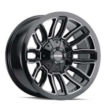 Picture of Mayhem 8108 Decoy 20x10 - 8x180 BP - -19mm Offset - 124-1mm Hub Black w- Milled Spokes Wheel