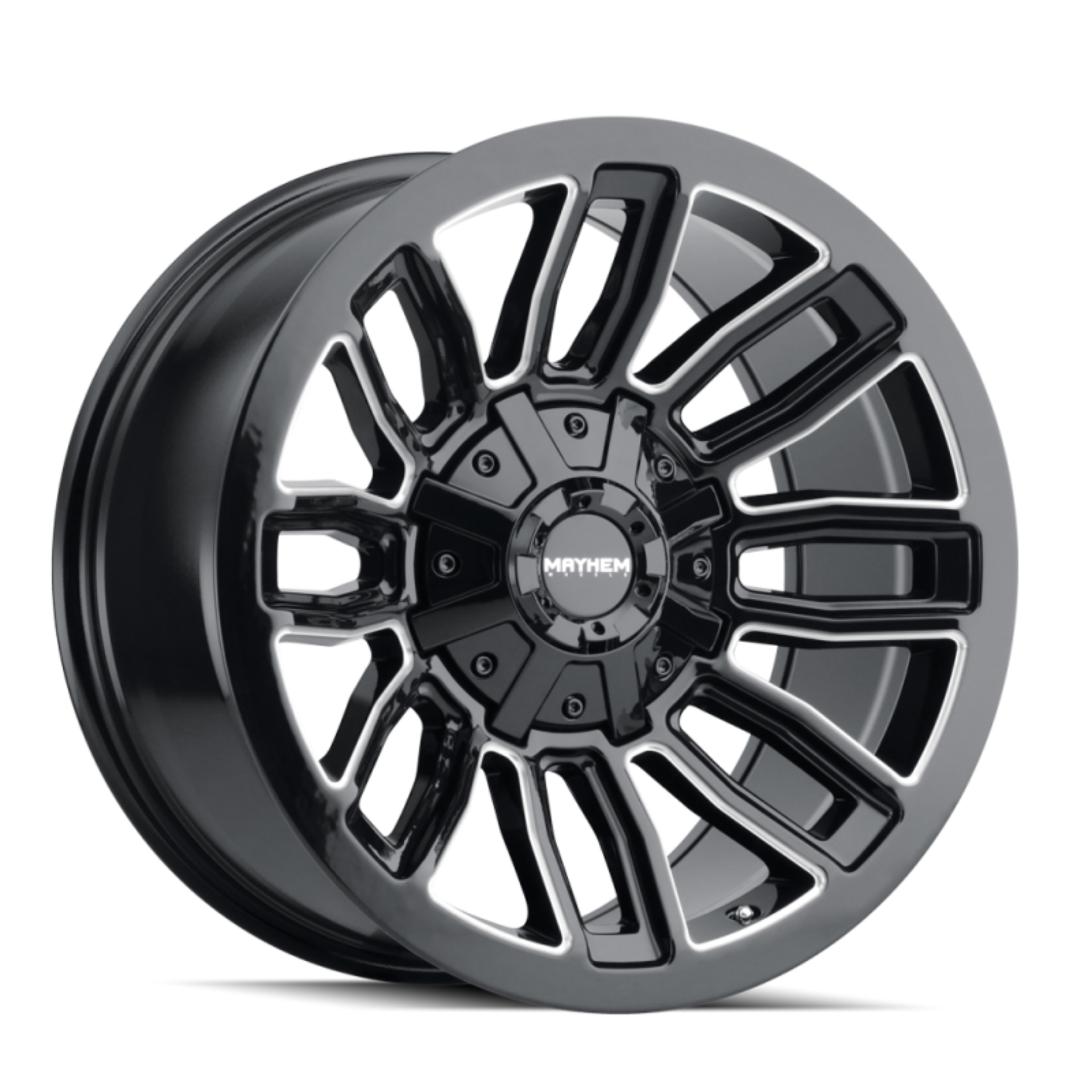 Picture of Mayhem 8108 Decoy 20x10 - 6x135 BP - -26mm Offset - 106mm Hub Black w- Milled Spokes Wheel
