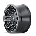 Picture of Mayhem 8108 Decoy 20x9 - 5x139-7 BP - 18mm Offset - 110mm Hub Black w- Milled Spokes Wheel