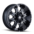 Picture of Mayhem 8103 Fierce 22x12 - 8x165-1 BP - -44mm Offset - 130-8mm Hub Black w- Milled Spokes Wheel