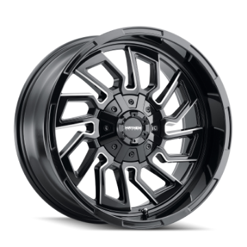 Picture of Mayhem 8111 Flywheel 20x10 - 8x170 BP - -19mm Offset - 125-2mm Hub Black w- Milled Spokes Wheel