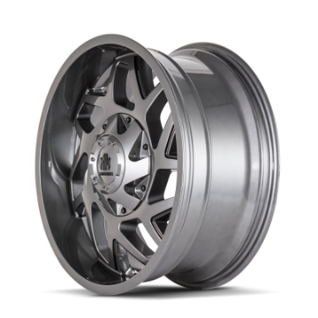 Picture of Mayhem 8106 Hatchet 20x10 - 5x139-7 BP - -19mm Offset - 110mm Hub Gloss Gunmetal w- Black Wheel