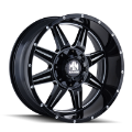 Picture of Mayhem 8100 Monstir 18x9 - 5x114-3 BP - 0mm Offset - 87mm Hub Black w- Milled Spokes Wheel