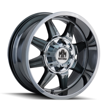 Picture of Mayhem 8100 Monstir 20x10 - 5x127 BP - -12mm Offset - 87mm Hub Chrome Wheel