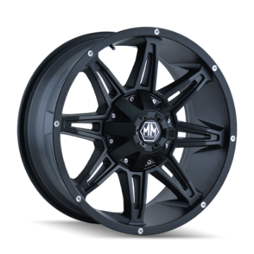Picture of Mayhem 8090 Rampage 18x9 - 5x114-3 BP - 18mm Offset - 87mm Hub Matte Black Wheel
