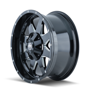 Picture of Mayhem 8040 Tank 17x9 - 6x135 BP - -12mm Offset - 106mm Hub Black w- Milled Spokes Wheel