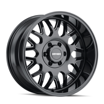Picture of Mayhem 8110 Tripwire 20x9 - 8x165-1 BP - 18mm Offset - 130-8mm Hub Black w- Milled Spokes Wheel