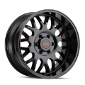 Picture of Mayhem 8110 Tripwire 20x9 - 5x139-7 BP - 18mm Offset - 110mm Hub Black w- Prism Red Wheel