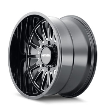 Picture of Mayhem 8114 Utopia 20x10 - 8x170 BP - -19mm Offset - 125-2mm Hub Black w- Milled Spokes Wheel