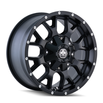 Picture of Mayhem 8015 Warrior 18x9 - 8x165-1 BP - -12mm Offset - 130-8mm Hub Matte Black Wheel
