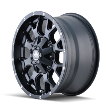 Picture of Mayhem 8015 Warrior 18x9 - 8x165-1 BP - -12mm Offset - 130-8mm Hub Matte Black Wheel