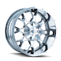 Picture of Mayhem 8015 Warrior 20x9 - 5x127 BP - 0mm Offset - 87mm Hub Chrome Wheel