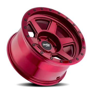 Picture of Dirty Life 9315 Compound 17x9 - 6x139-7 BP - -12mm Offset - 106mm Hub Crimson Candy Red Wheel