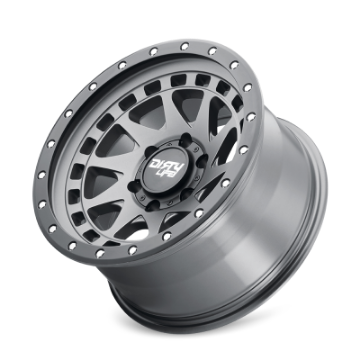 Picture of Dirty Life 9311 Enigma Pro 17x9-8x165-1 BP--12mm Offset-130-8mm Hub Satin Graphite Wheel - Beadlock