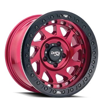 Picture of Dirty Life 9313 Enigma Race 17x9 - 8x170 BP - -12mm Offset - 125-2mm Hub Crimson Candy Red Wheel