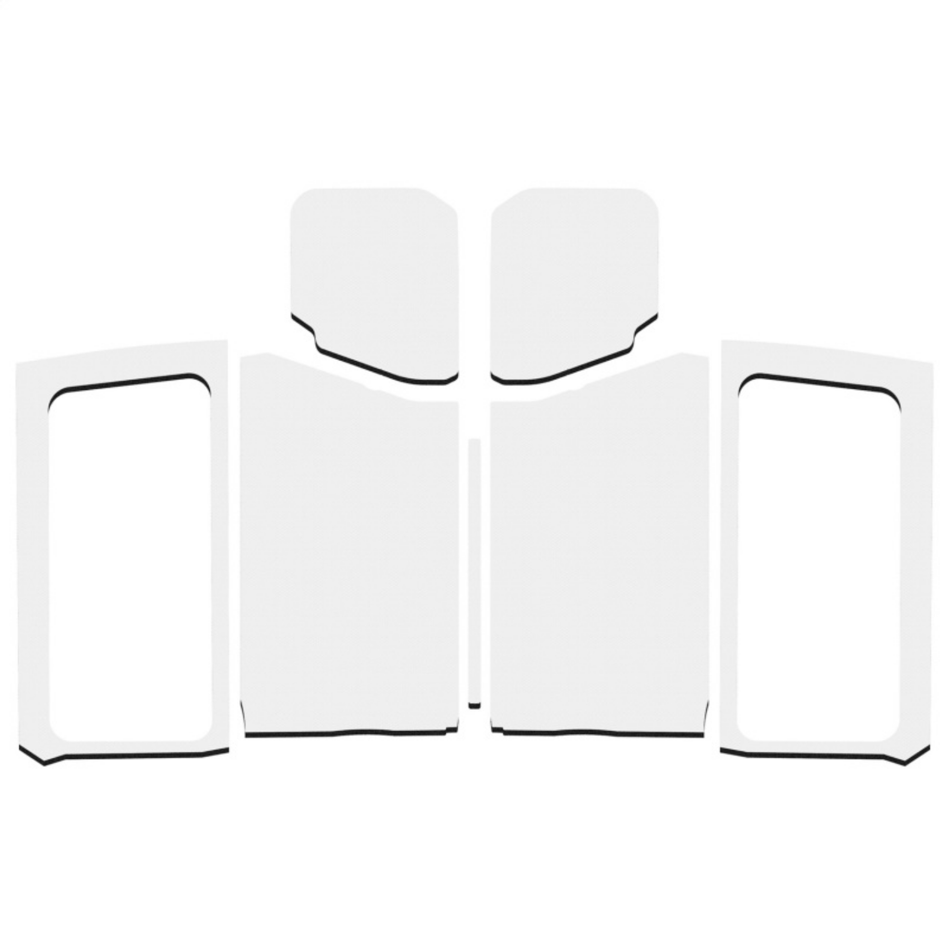 Picture of DEI 18-23 Jeep Wrangler JL 2-Door Boom Mat Complete Headliner Kit - 7 Piece - Gray