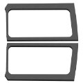 Picture of DEI 18-23 Jeep Wrangler JL 2-Door Boom Mat Rear Side Window Trim - 2 Piece - Gray Leather Look
