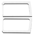 Picture of DEI 18-23 Jeep Wrangler JL 2-Door Boom Mat Rear Side Window Trim - 2 Piece - White