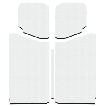 Picture of DEI 18-23 Jeep Wrangler JL 2-Door Boom Mat Headliner - 5 Piece - White
