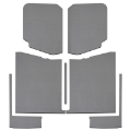 Picture of DEI 20-22 Jeep Gladiator JT 4-Door Boom Mat Complete Headliner Kit - 7 Piece - Gray Leather Look