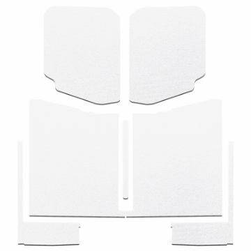 Picture of DEI 20-22 Jeep Gladiator JT 4-Door Boom Mat Complete Headliner Kit - 7 Piece - White